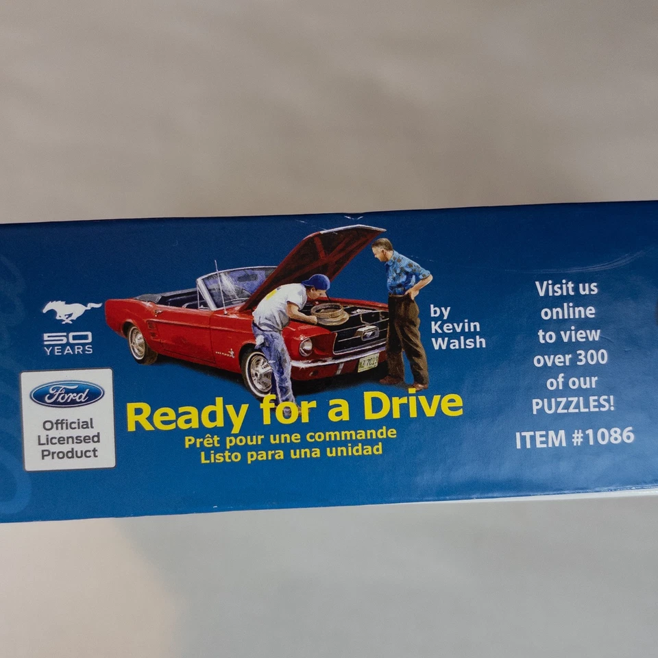 Rompecabezas Vehículo Ford Mustang Listo para Conducir 1000 Piezas Hecho en EE. UU. Foto 3 de 4