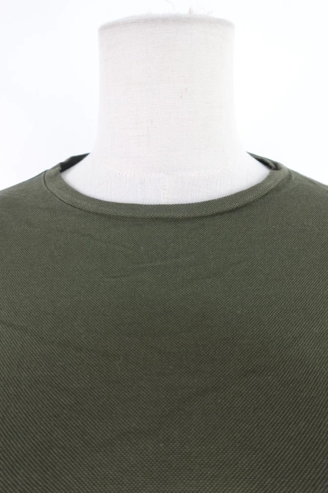 Fay Damen T-Shirt XL Regular Vintage Baumwolle Grün Kurzarm Italien - Bild 2 von 4