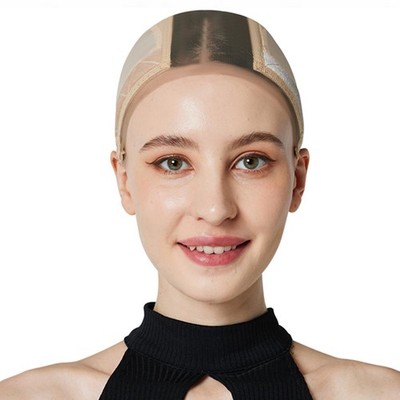 Xiushumyi Lace Wig Cap for Women,Adjustable Grip with Band Nude 