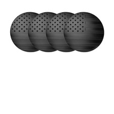 4PCS American Flag Car Wheel Hub Center Cap Sticker, 56mm 2.2" USA Flag Style a