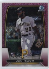 2023 Bowman Mega Box Chrome Pink Mojo Refractor 38/199 Liover Peguero #85 0rd2