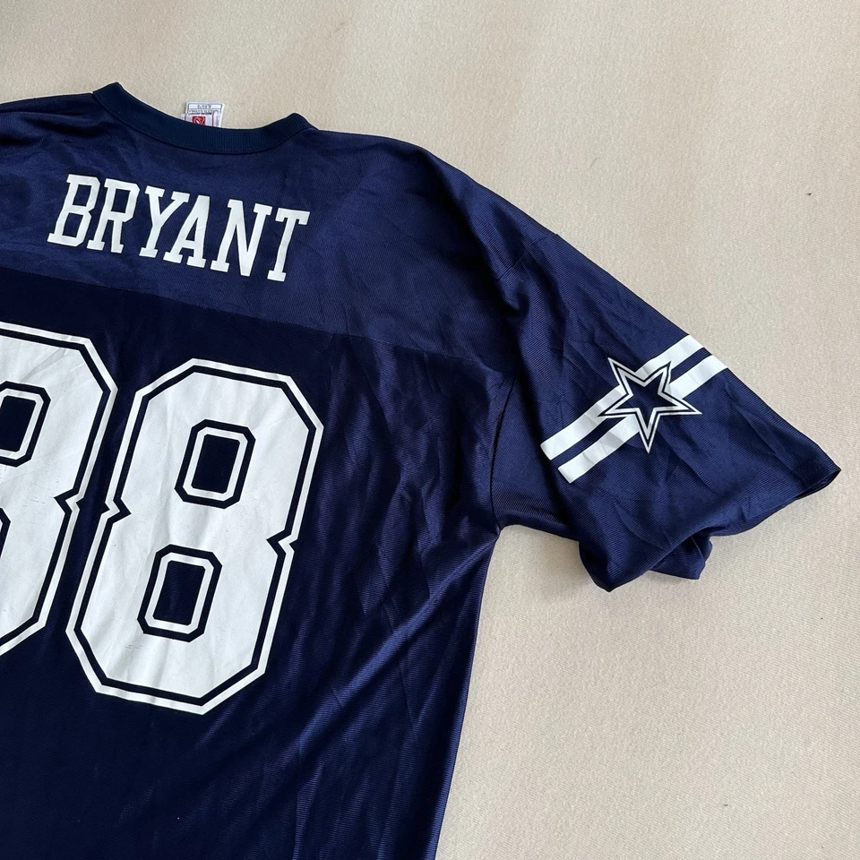 Camiseta Dallas Cowboys Des Brayant #88 Aduls XL Azul NFL Y2K Malla Imprimida Logo De Colección Foto 4 de 4