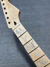 DIY Gloss burlywood Tree of Life 22Frets Vine inlay Maple Electric guitar Neck
