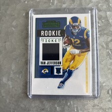 2020 Panini Contenders - Rookie Ticket Swatches Van Jefferson #RTS-VJE (MEM, RC)