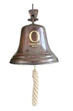 Nautical Ship's Boat Bell 11" Solid Brass Maritime Wall Decor Marine Bell