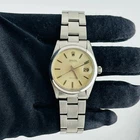 #40 Rolex 34mm OysterDate Precision Silver Dial Vintage Steel Watch 6694 🔥