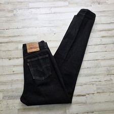 VTG 90s Y2K Levi  s 512 Slim Fit Tapered Leg Jeans Black USA Made Sz 8 Fits 27x32