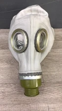 Vintage Genuine Military Russian Gas Mask GP-5 Surplus White USSR 40MM New