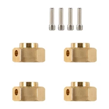 4 Pieces Wheel Hex Extended Adapter Upgrade Brass Counterweight Extended