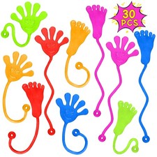 30 PCS Stretchy Sticky Hands Party Favors for Kids - Classroom Prizes Gifts