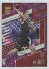 2022 Panini Donruss Elite Rookies Purple 12/99 Brock Purdy #185 2g6