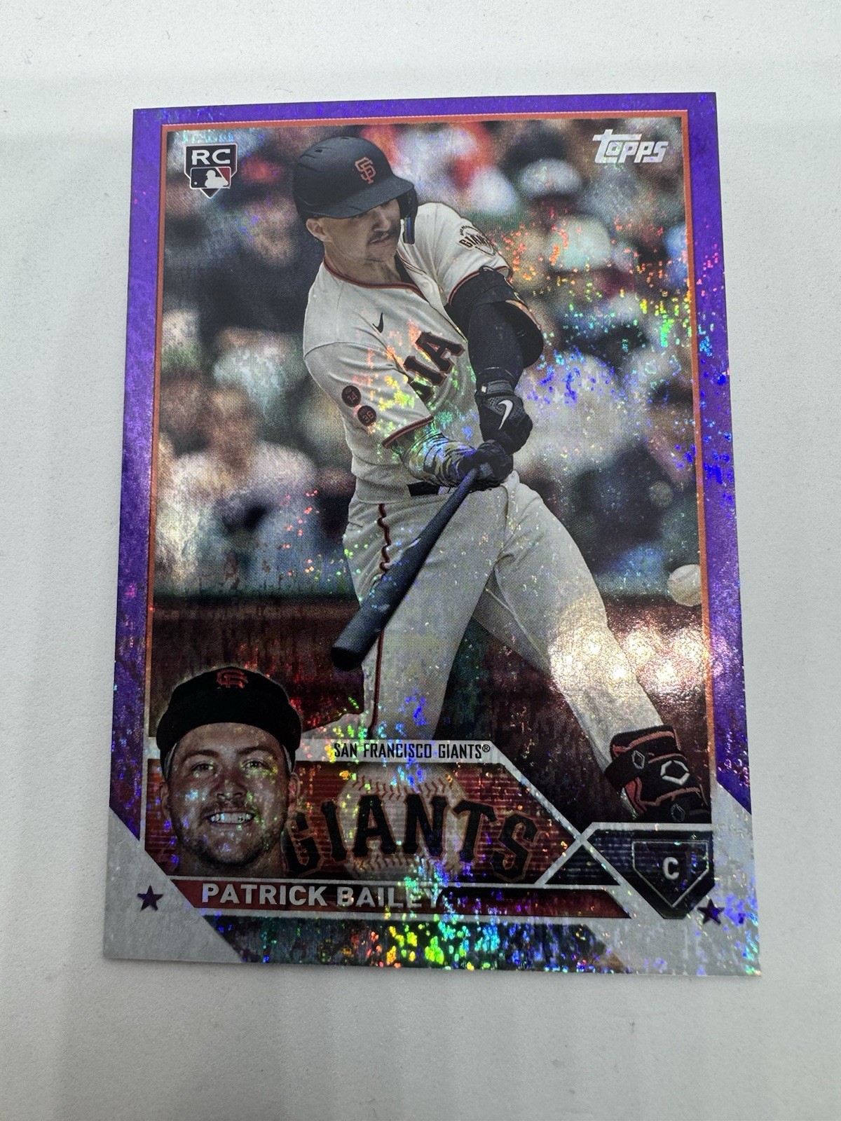 2023 Topps Update Series - Patrick Bailey #US8 Purple Foil /799 (RC)