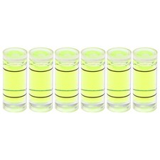 6pcs Small Cylindrical Bubble Level Vials 6x15mm Levels Measuring Tools