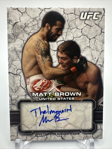 Matt Brown #FA-MB 2013 Topps UFC Bloodlines Autographs card