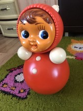 Vintage 1970s Authentic Russian USSR Roly-Poly Tumbler Toy.Matreshka Nevalyashka