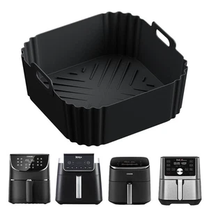 Upgrade Your Air Fryer – 22.5cm Reusable Silicone Non-stick Liner