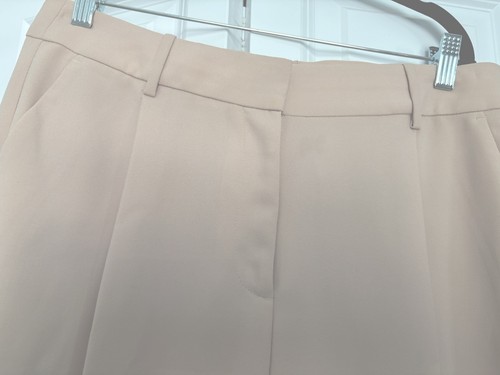 NWT J.Crew Essential Pants, size 12, light beige crepe fabric - Picture 2 of 8