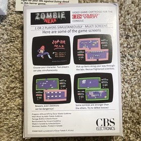 Zombie Near Coleco Homebrew 2011 Brand New Never Played In Box