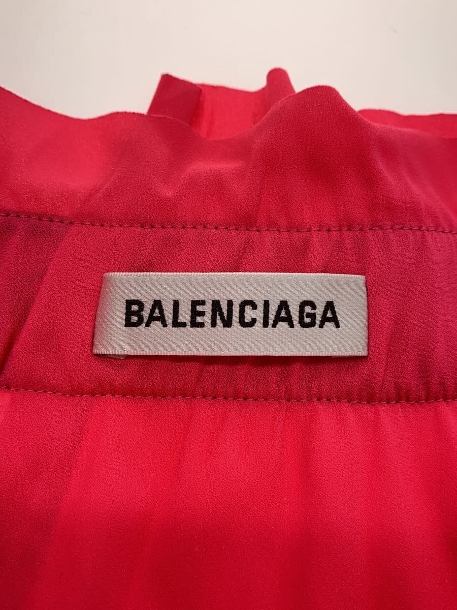 BALENCIAGA BALENCIAGA Logo Pleated Long Skirt, Size 40, Polyester, Black, 529757 thumbnail 4
