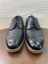Bruno Marc Shoes Mens Size 7 Black Faux Leather Wingtip Oxford Dress Brogue