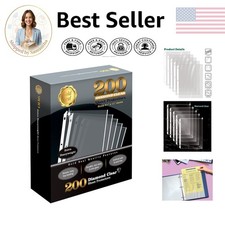 200 Count Diamond Clear Heavyweight 4 mil Sheet Protectors for Document Safety