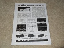 Dynaco PAS-3x Preamp Ad, Stereo 70 Tube Amp, Stereo 35, Mark III Tube, Articles