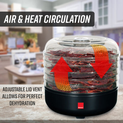 Ronco Beef Jerky Machine with 5 Stackable Trays, Easy-to-Use Dehydrator and - Picture 5 of 6