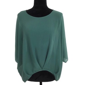 green batwing top