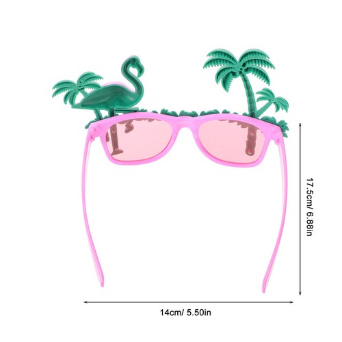 2 Stück Flamingobrille Ananas Party Sonnenbrille Hawaii Deko Mann lustig - Bild 4 von 12