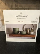 Green Stoneware Mini Dessert/Snack Bowls - Set of 4 - Hearth and Hand Magnolia