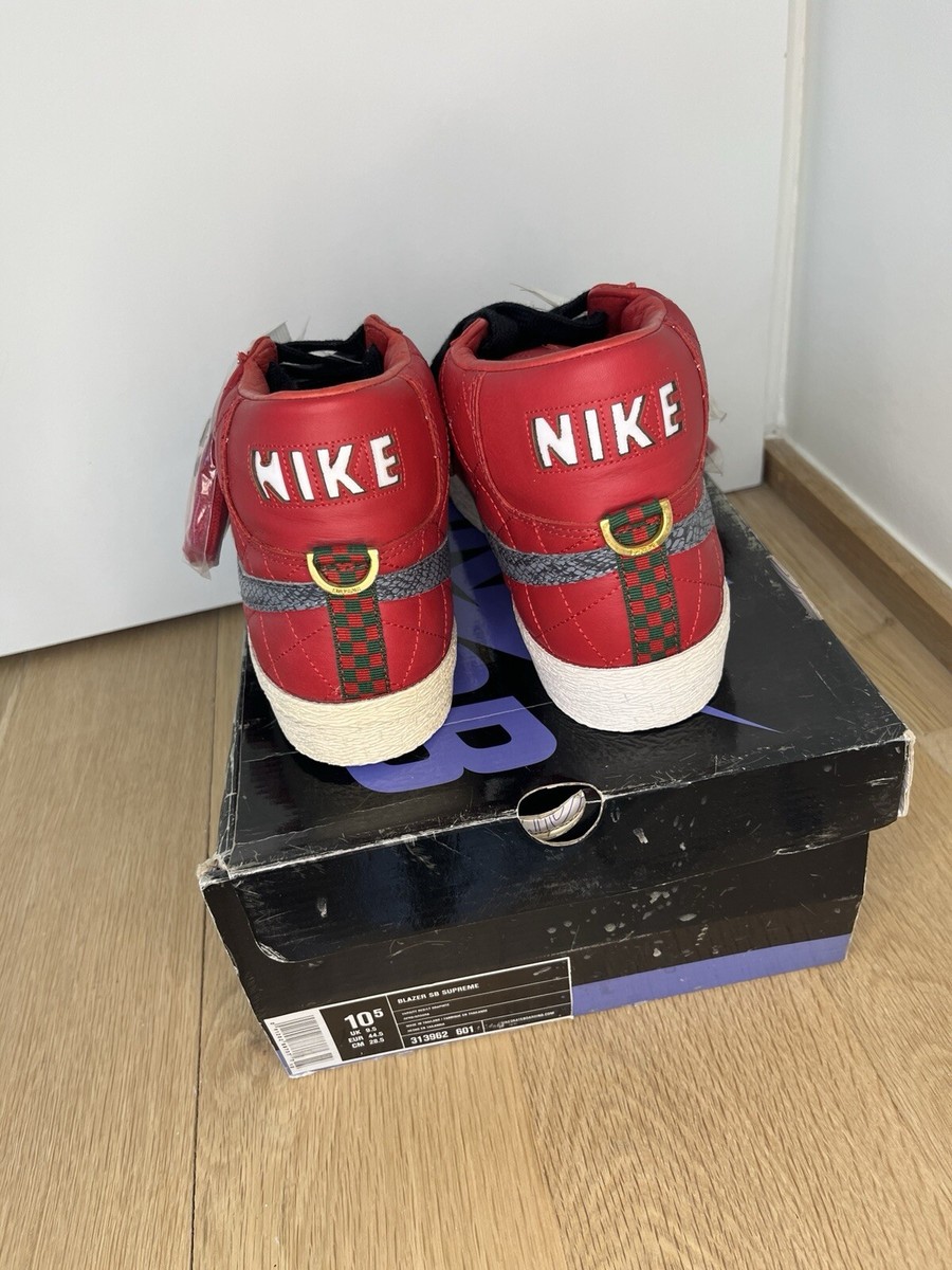 Size 10.5 - Nike Supreme x Blazer SB RED - DEADSTOCK RARE Size 10.5 - Nike Supreme x Blazer SB RED - DEADSTOCK RARE