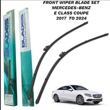 Front Wiper Baldes Set Pair Fits Mercedes-Benz E Class Coupe 2017 - 2024
