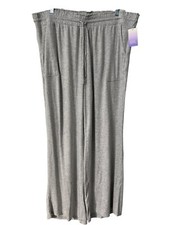 Stars Above Wide Leg Pull On Lounge Pants Women Plus 3X Heather Gray Comfort NEW