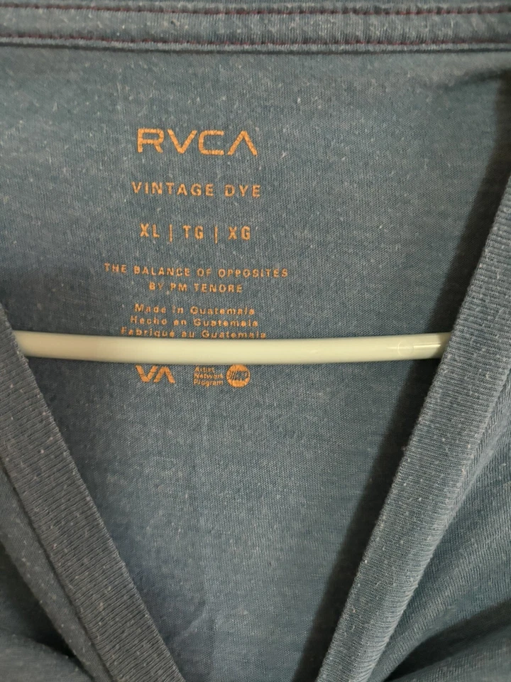 Camiseta vintage teñida RVCA para niños talla XL Foto 3 de 4