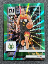 2022-23 Panini Donruss Holo Green Laser Joe Ingles #198 Milwaukee Bucks