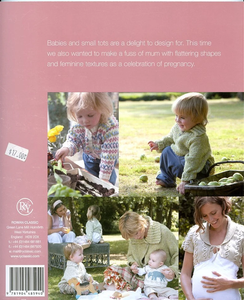 Rowan Classic Mother & Baby Knitting Pattern Book - 16 Designs include Pregnancy - Image 4 of 4