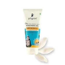 Pilgrim 1% Hyaluronic Acid Sunscreen Gel | Korean White Lotus | 50 gm Non-greasy