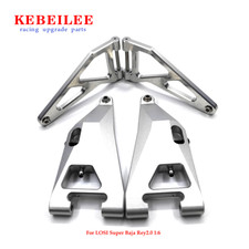 KEBEILEE CNC 7075 Aluminum Front Upper Lower Arms for LOSI Super Baja Rey2.0 1/6