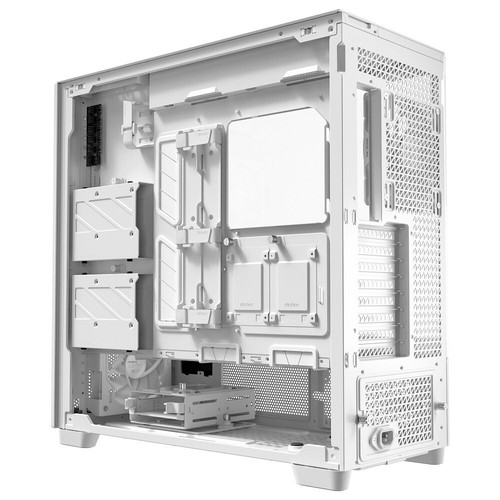 Antec FLUX PRO WHITE 6 x PWM Fans Included, High-Airflow Front Panel With Walnut - Picture 6 of 12