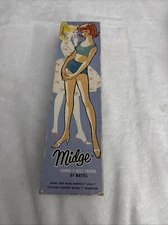 Collectors 1962 Midge- Blonde Barbie’s Best Friend Mattel  Japan With Box Rare