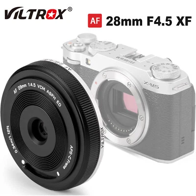 Viltrox 28mm F4.5 AF Full Frame Auto Focus Prime Pancake Lens for Fuji X-mount