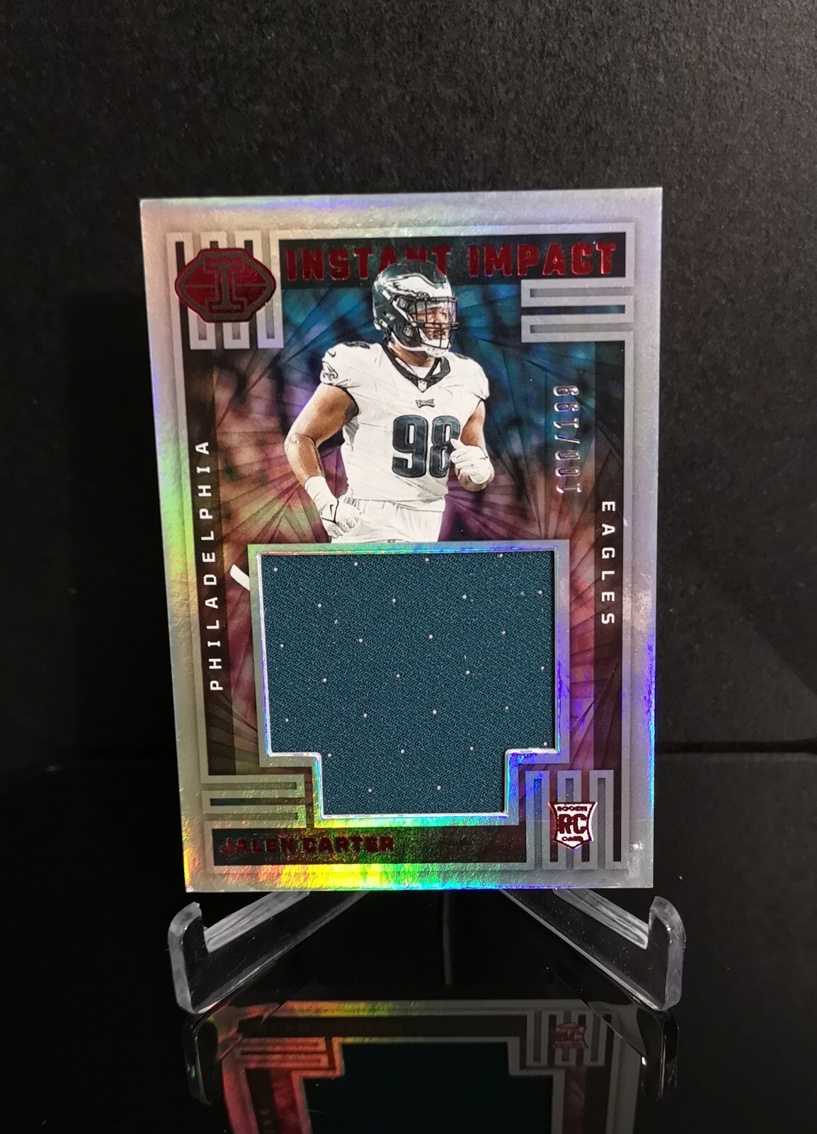 Jalen Carter Panini Illusions Instant Impact Relics #IIJCR Base