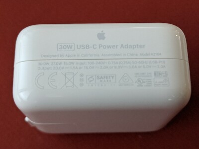 Genuine Apple 30W Charger USB-C Power Adapter MR2A2LL/A A1882 | eBay