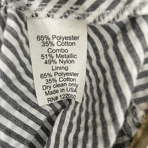 Thread Social Halter Dress Size 0 Gray Pinstripe Seersucker Spring Party Event - Picture 18 of 22