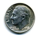 1962 D Roosevelt Dime US 10 Cent U.S America SILVER UNITED STATES 10c Coin #7826 — photo 1