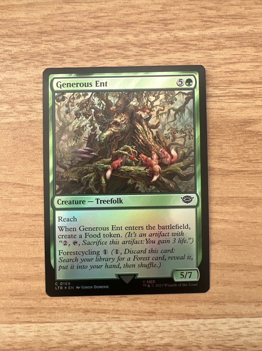 MTG Generous Ent FOIL Common Lord of the Rings LOTR 169 NM - LTR | eBay