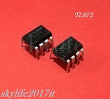 2 pz TL072 = TL072CP Amplificatore Operazionale Low-Noise - 2 pezzi TL 072