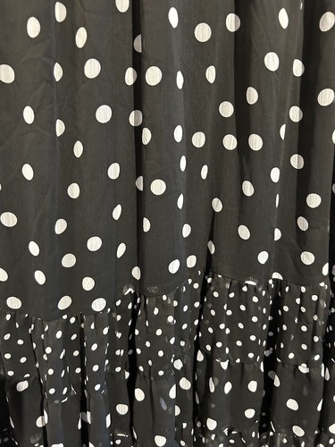 NWOT MSK Black Popover Polka Dot Dress Halter Size 16 MSRP $79 - Picture 7 of 9