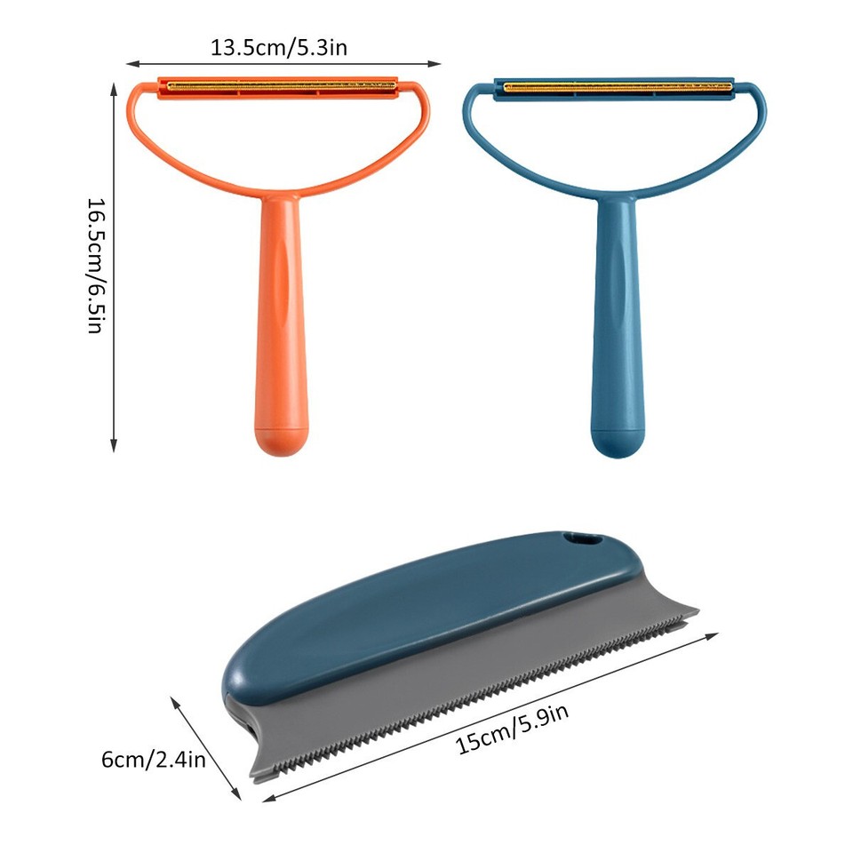 2PC Reusable Cat Hair Remover Dog Hair Remover Multi Fabric Edge Carpet
