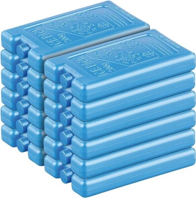 10  Kühlakku Kühlpack 200ml  Akku Eisakku Ice freeze it blau neu